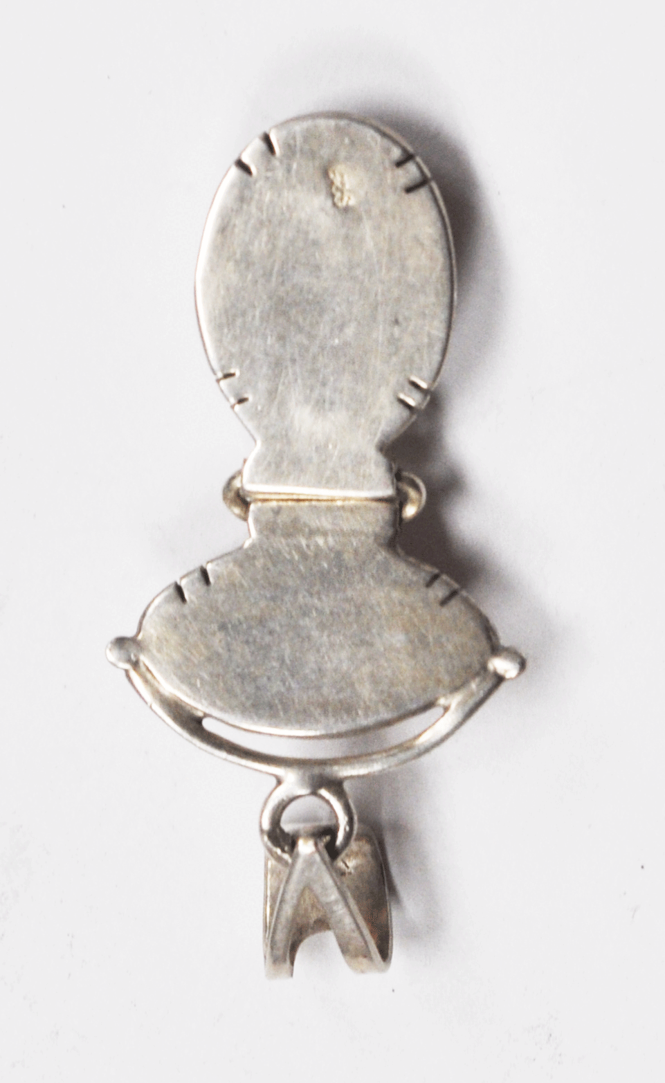 Sterling Silver Double Pink Iridescent Pendant Star Bale 49mm x 22mm