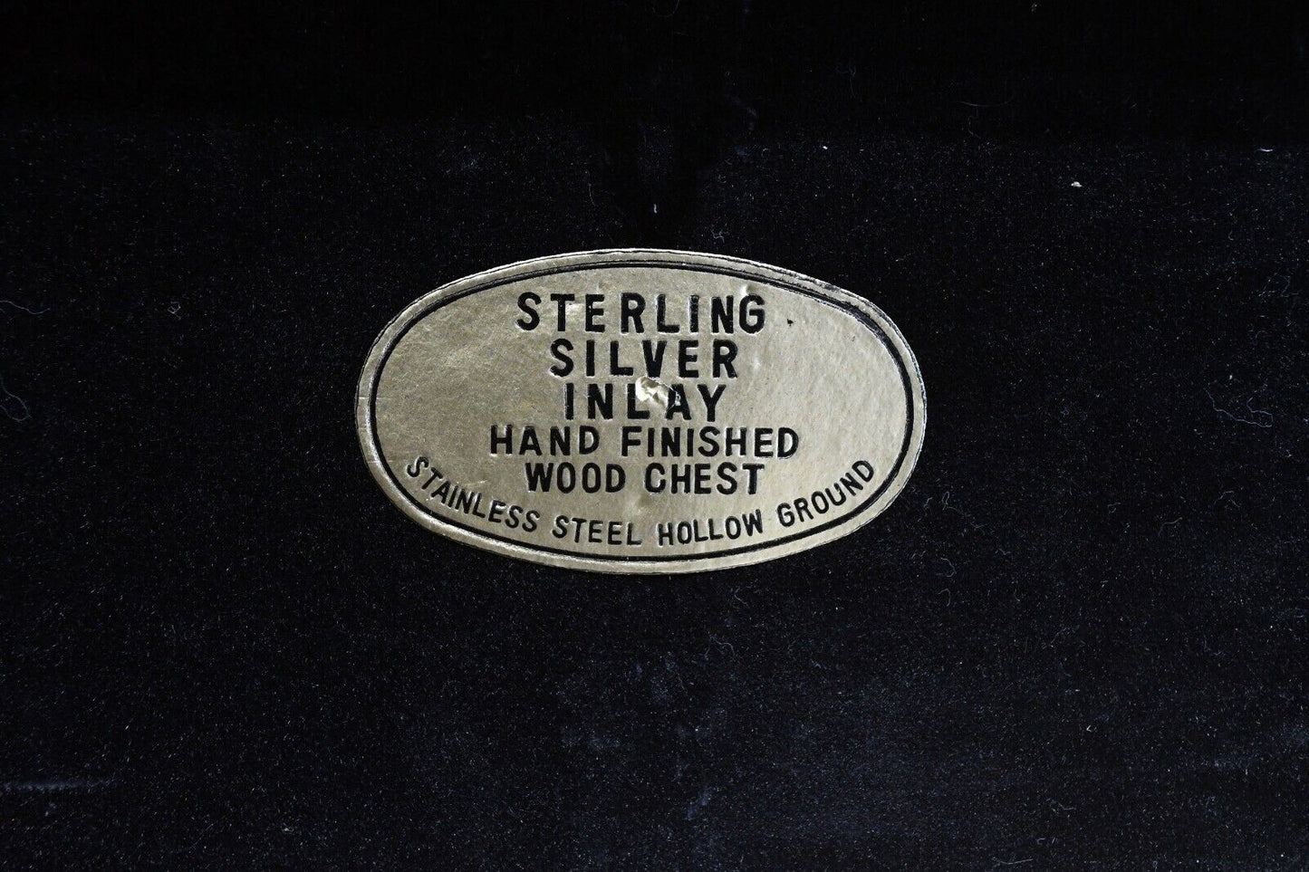 Arnart 6 pc Steak 7 1/2" Knives Stainless Steel Sterling Inlay in Wood Chest