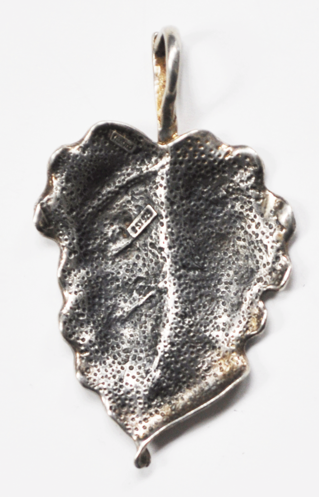 Sterling Silver GSX Leaf 10mm Bale Pendant 72mm x 43mm
