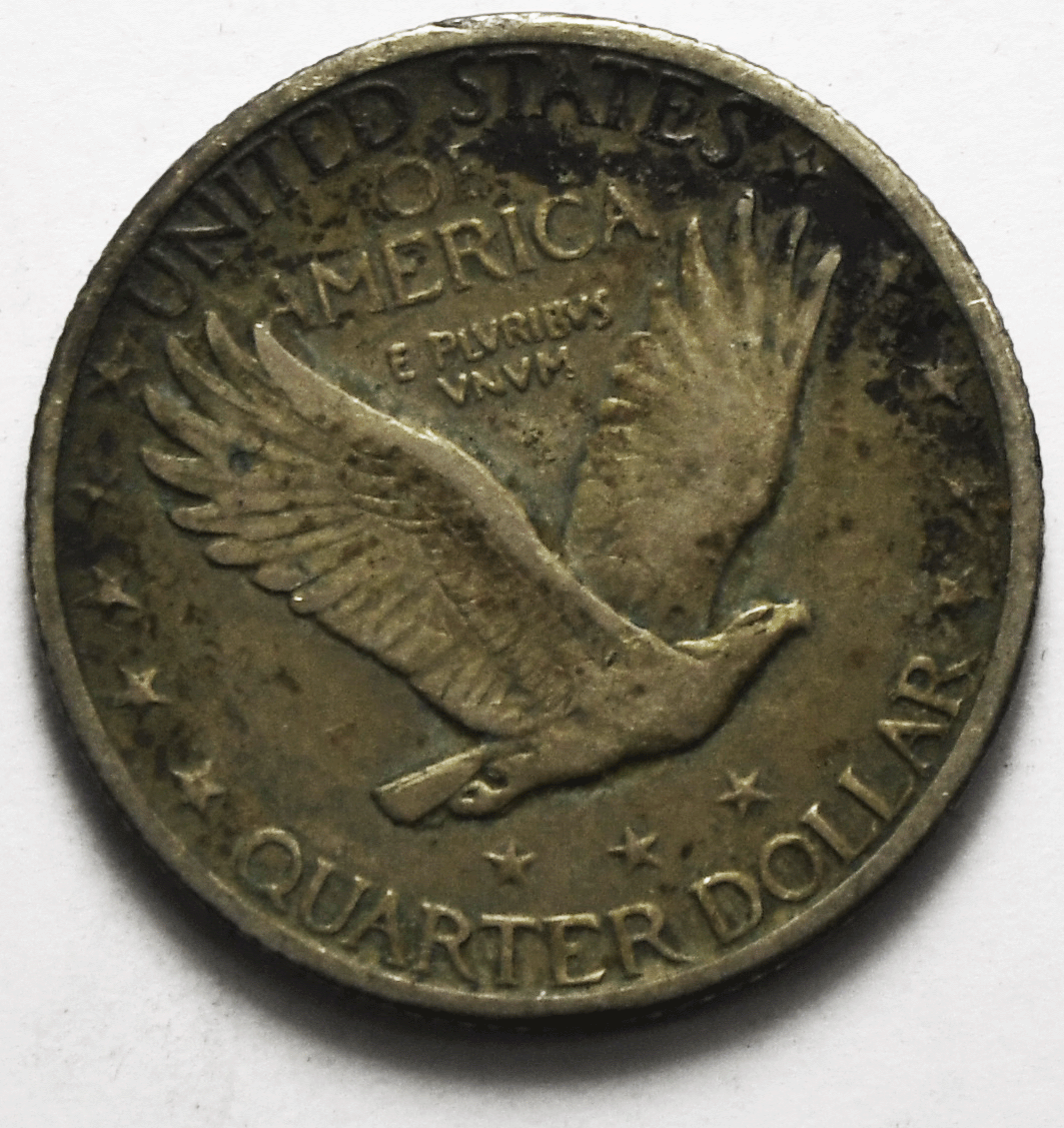 1925 25c Standing Liberty Silver Quarter Philadelphia