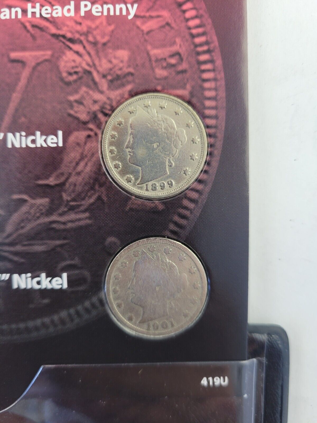 Turn of The Century Uncirculated 1893 & 1903 Pennies with 1899 & 1901 Nickels