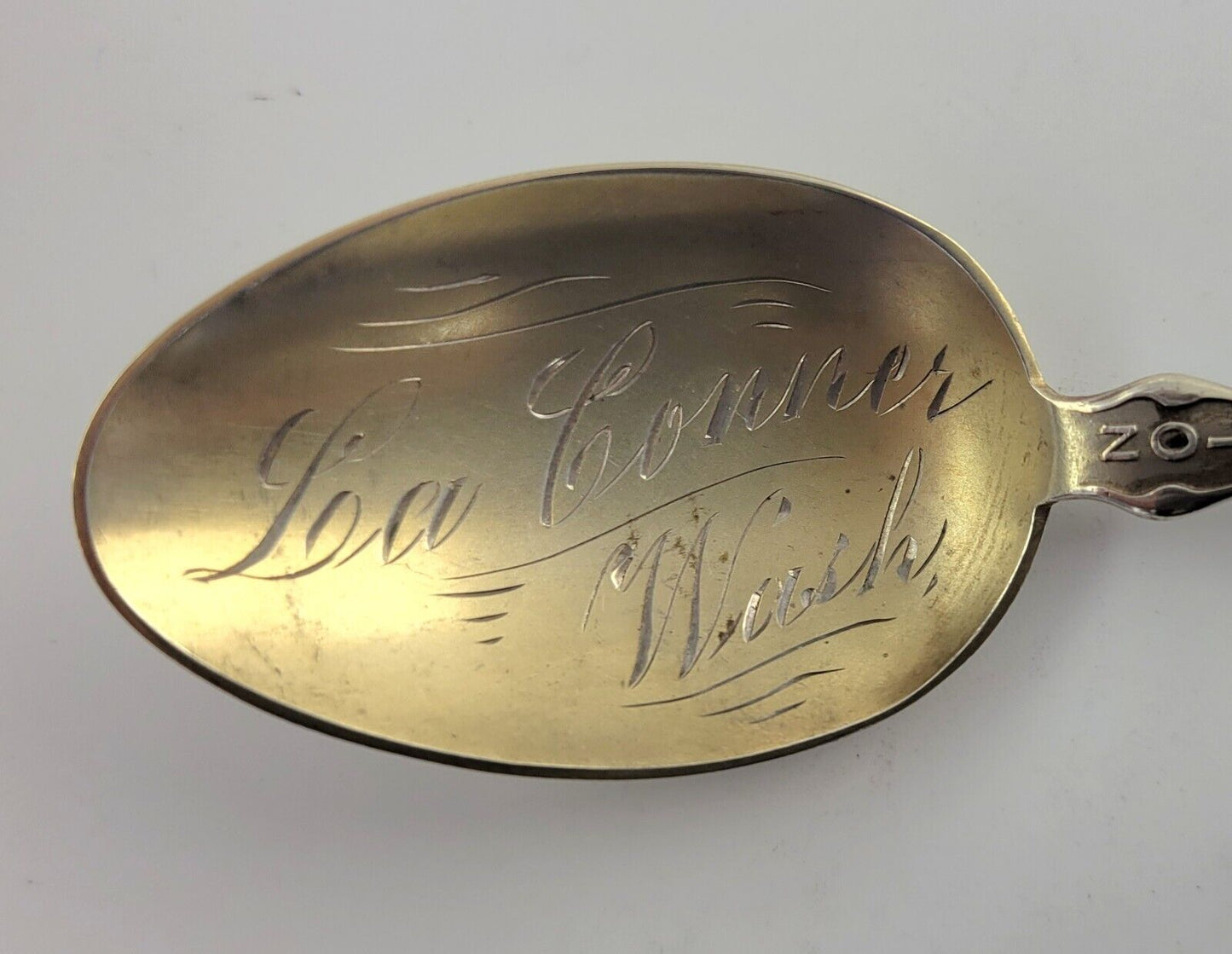 La Conner Washington 5 1/2" Sterling .925 Silver Souvenir Spoon .55oz.