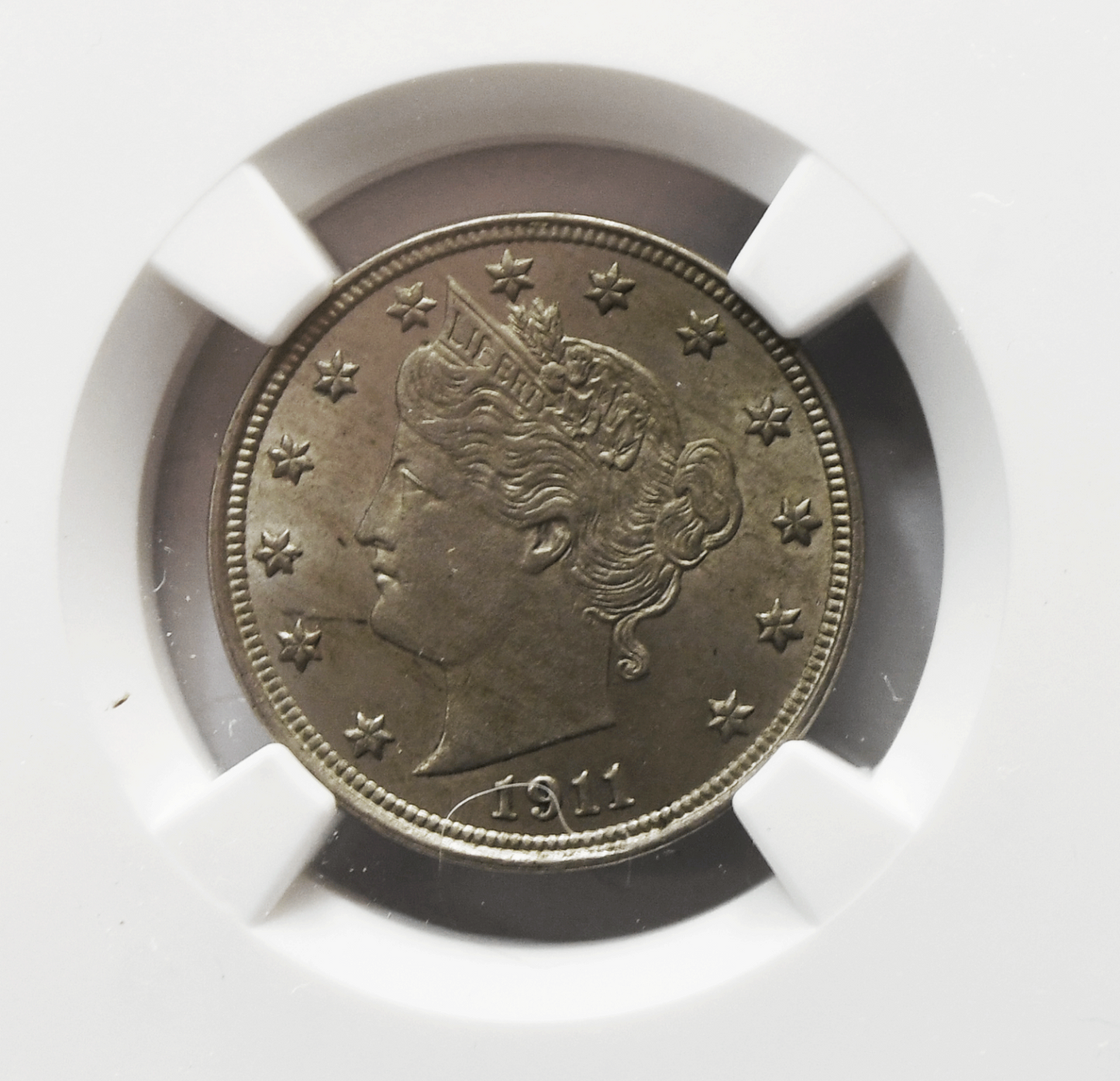 1911 5c V Liberty Nickel Five Cents Rare MS63 Uncirculated NGC