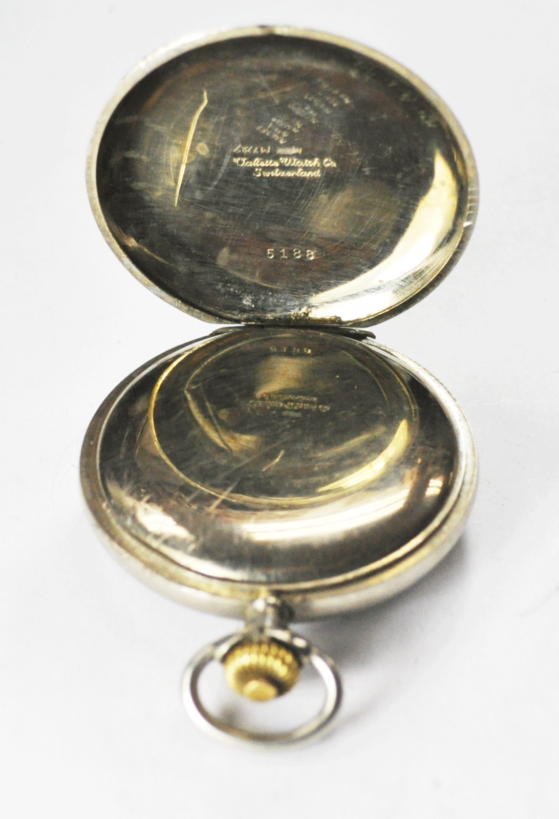 Paul Vallette Chronograph Pocket Watch Swiss 17J 3Adj 47mm Case