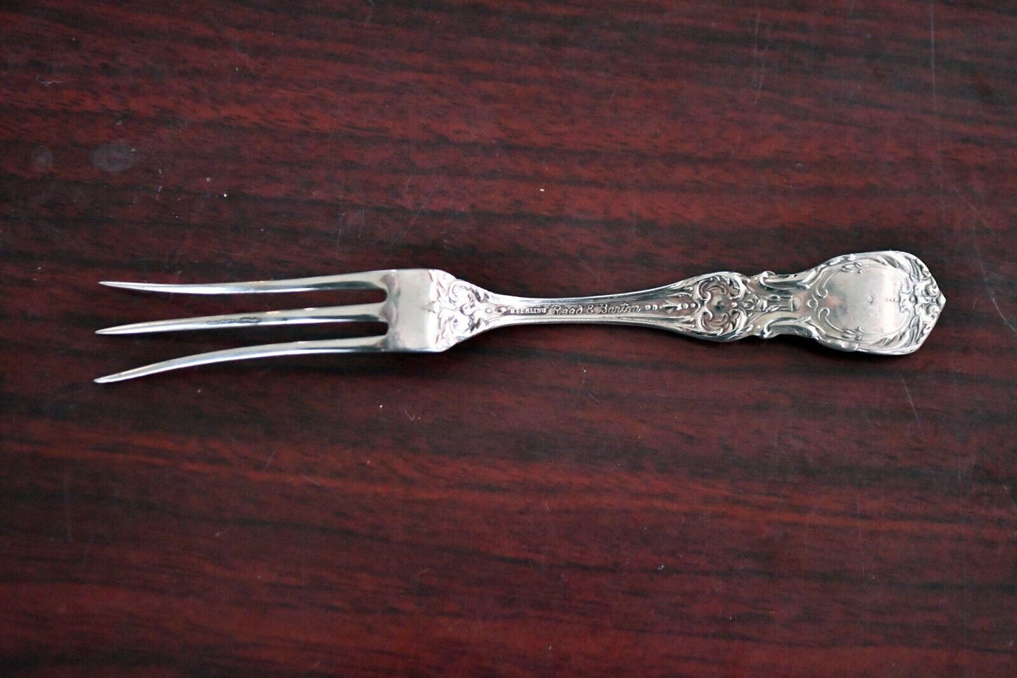 Burgandy by Reed & Barton Sterling Silver 4 3/4" Strawberry Fork .49 oz.