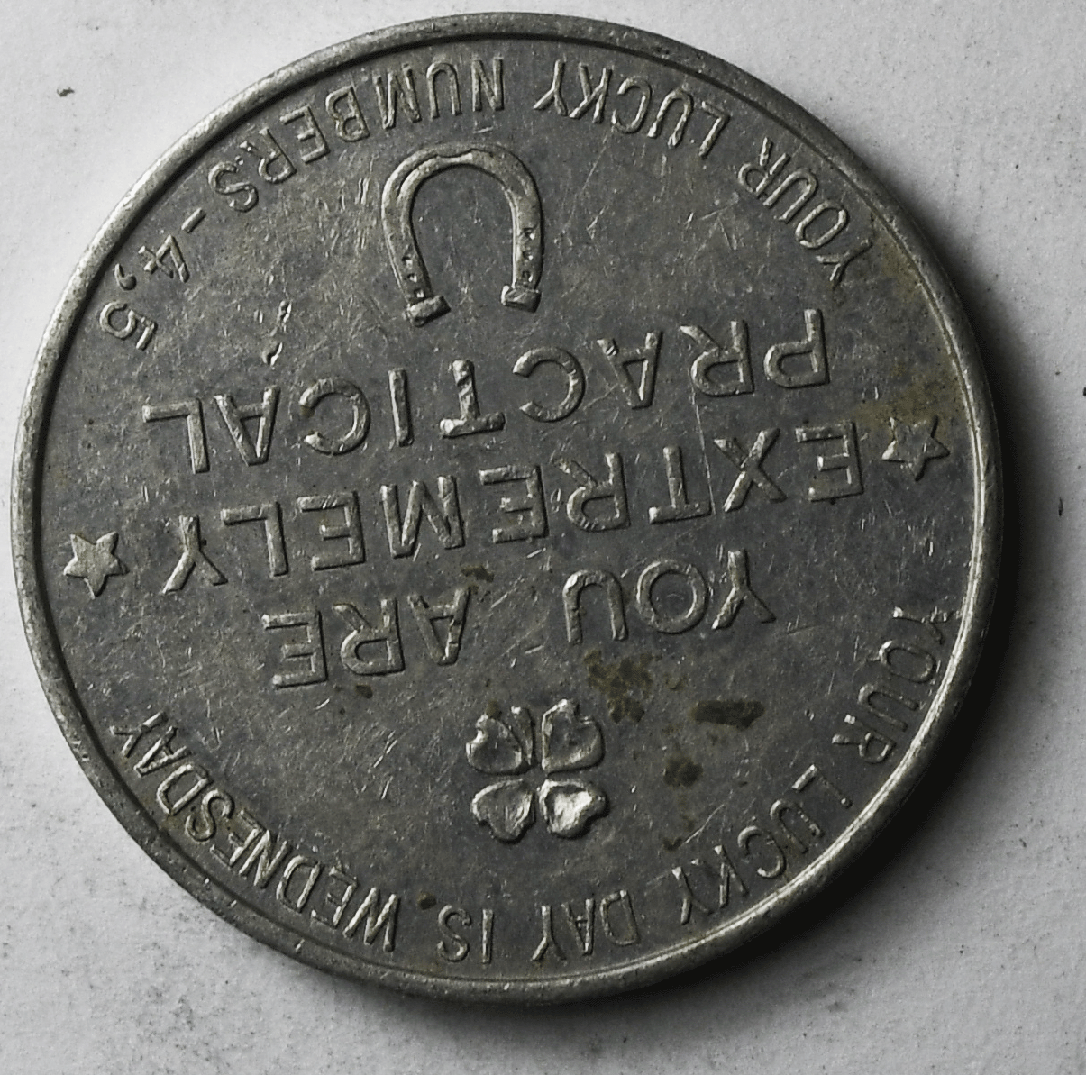 Vintage Virgo Aluminum Lucky Token Practical 26mm Novelty Zodiac