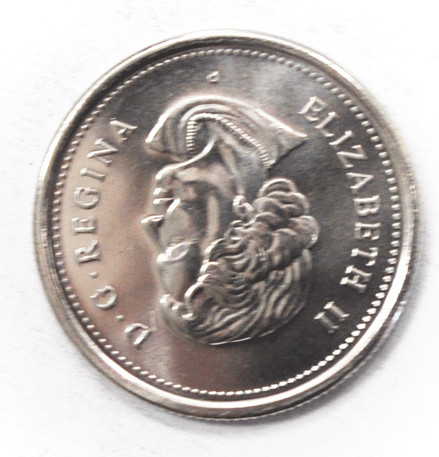 2004 Canada 25 Cents KM# 510 Red Poppy Maple