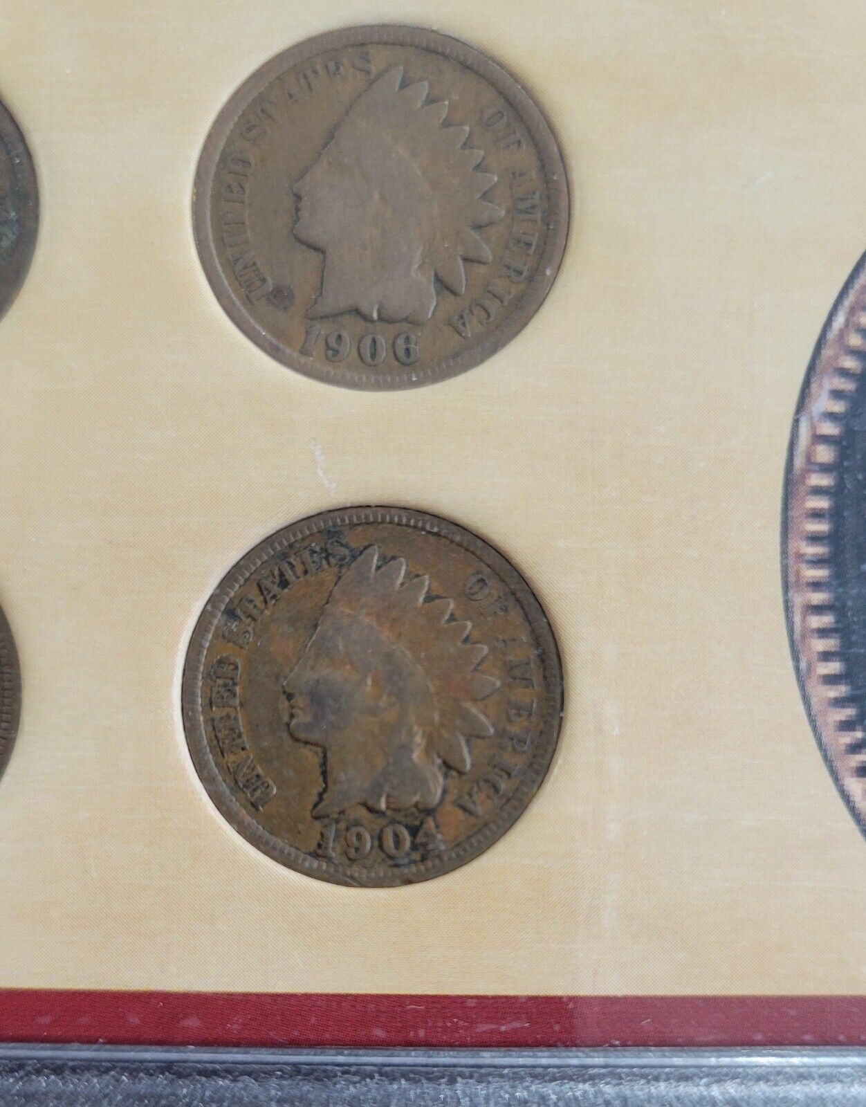 Indian Head Penny Collection - Coins of the American Frontier 1900, 06, 05, 04
