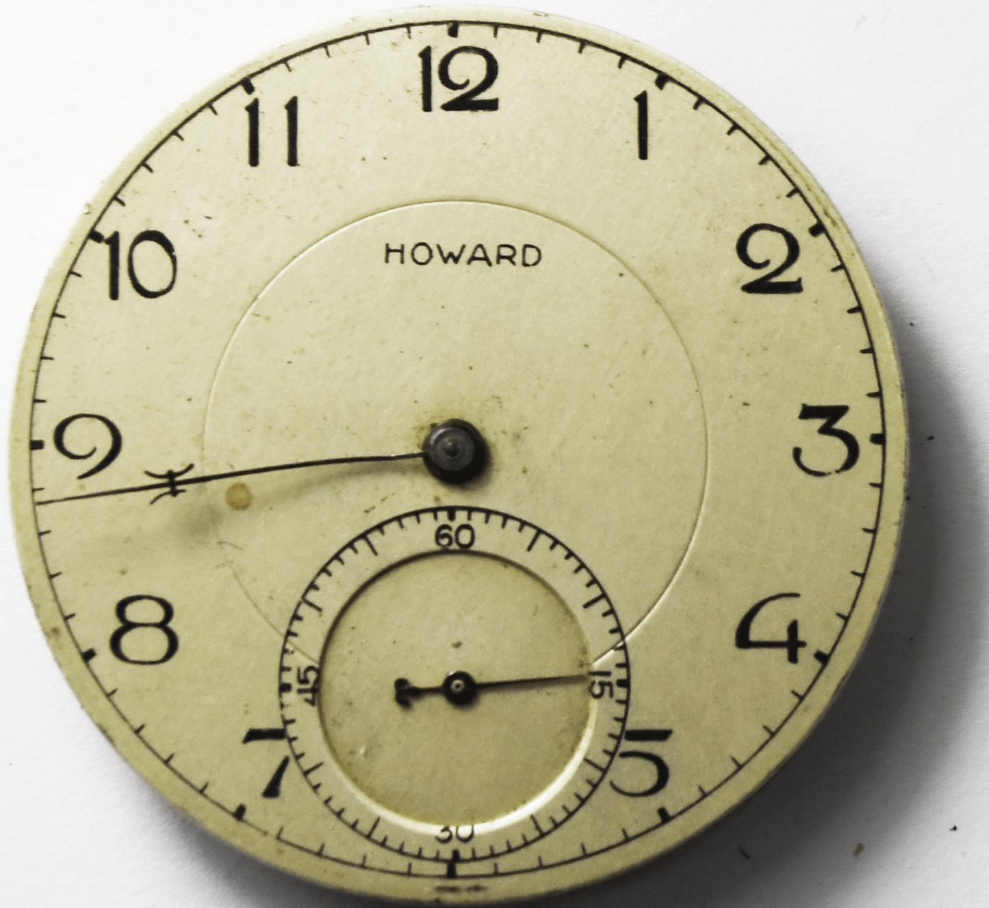 E Howard Size 12 Series 7 Pocket Watch Movement Not Running