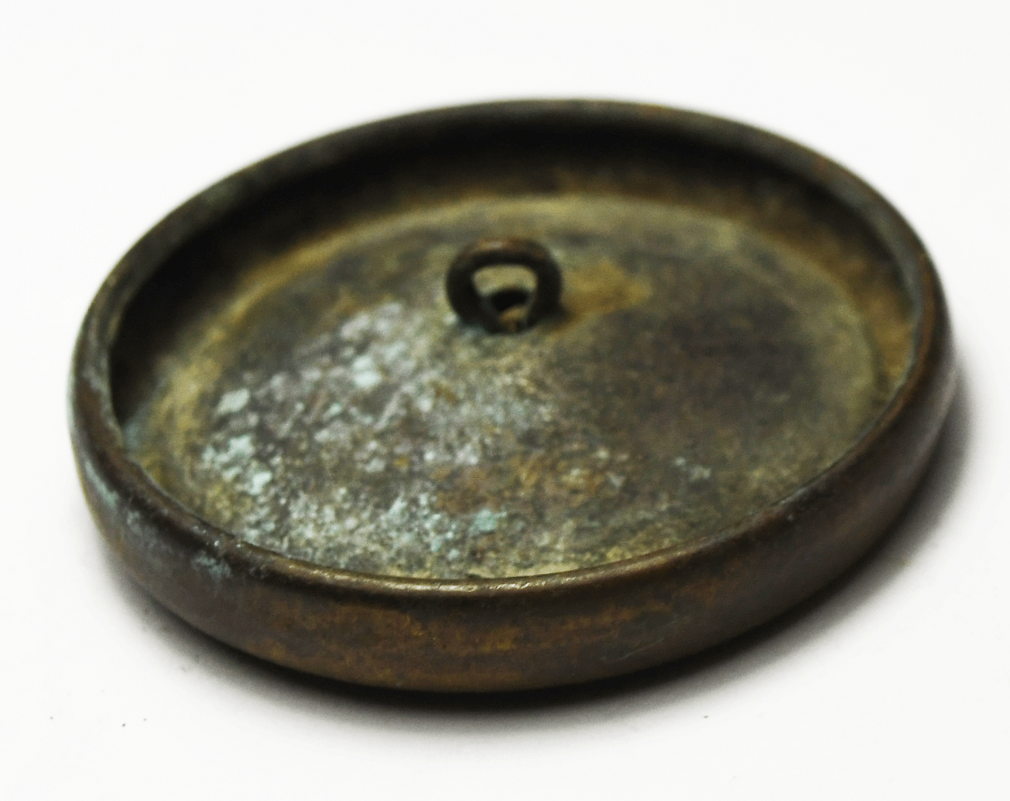 Vintage Large Flower Brass Round Button 38mm