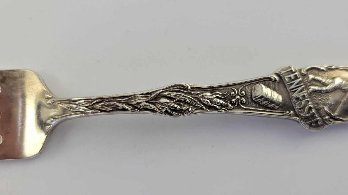 RARE! Tennessee State Sterling 5" Silver Souvenir Fork State Capital 1oz.