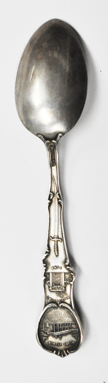 Sterling Silver Mechanics Washington Monument Capitol Souvenir Spoon 6"