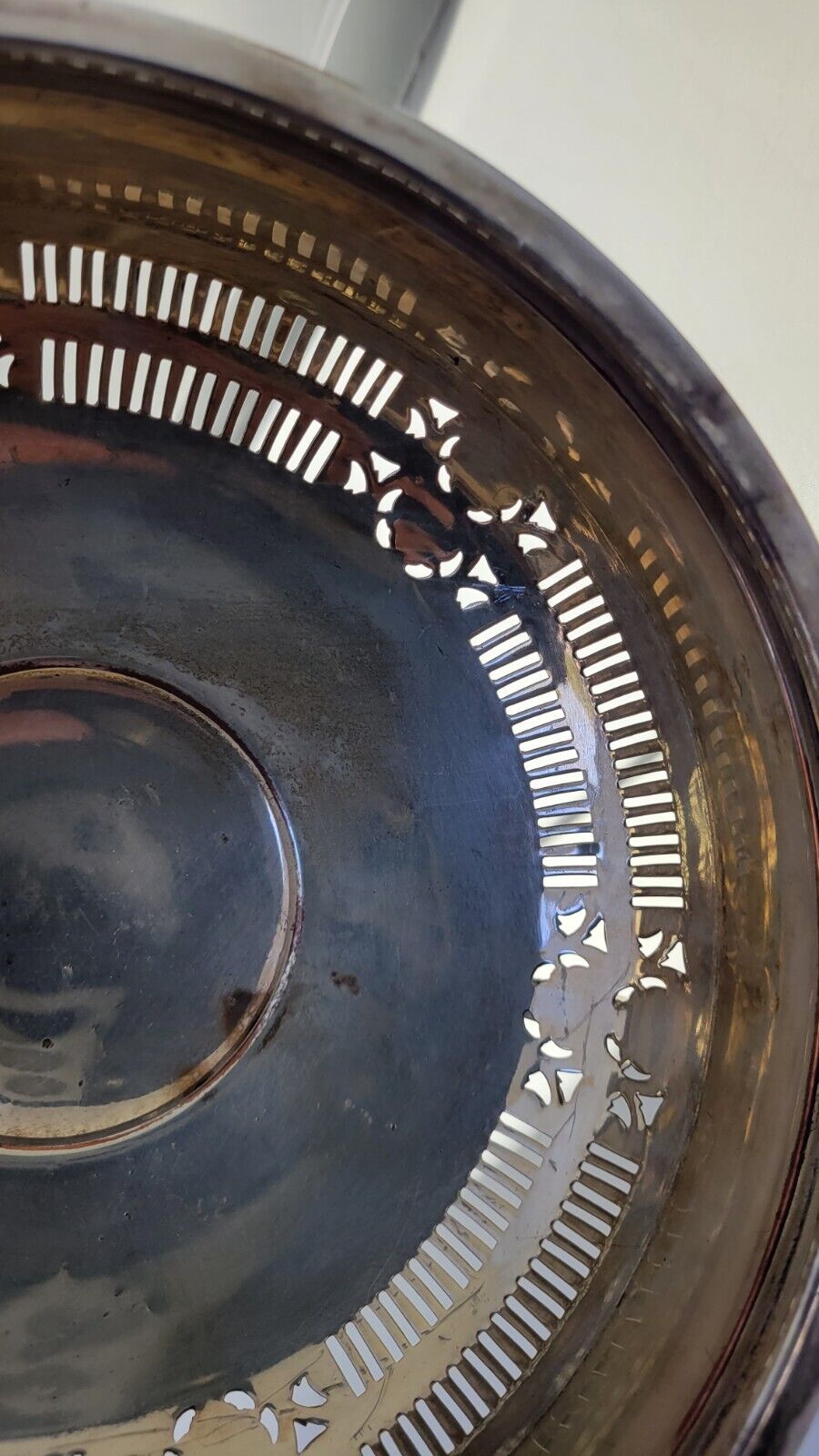 Friedman Silverplate Dutch Scenes Reticulated Repoussé Handled Centerpiece