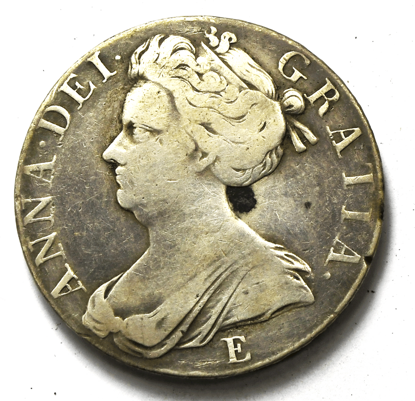 1707 E Great Britain Crown Silver Coin KM# 526.1