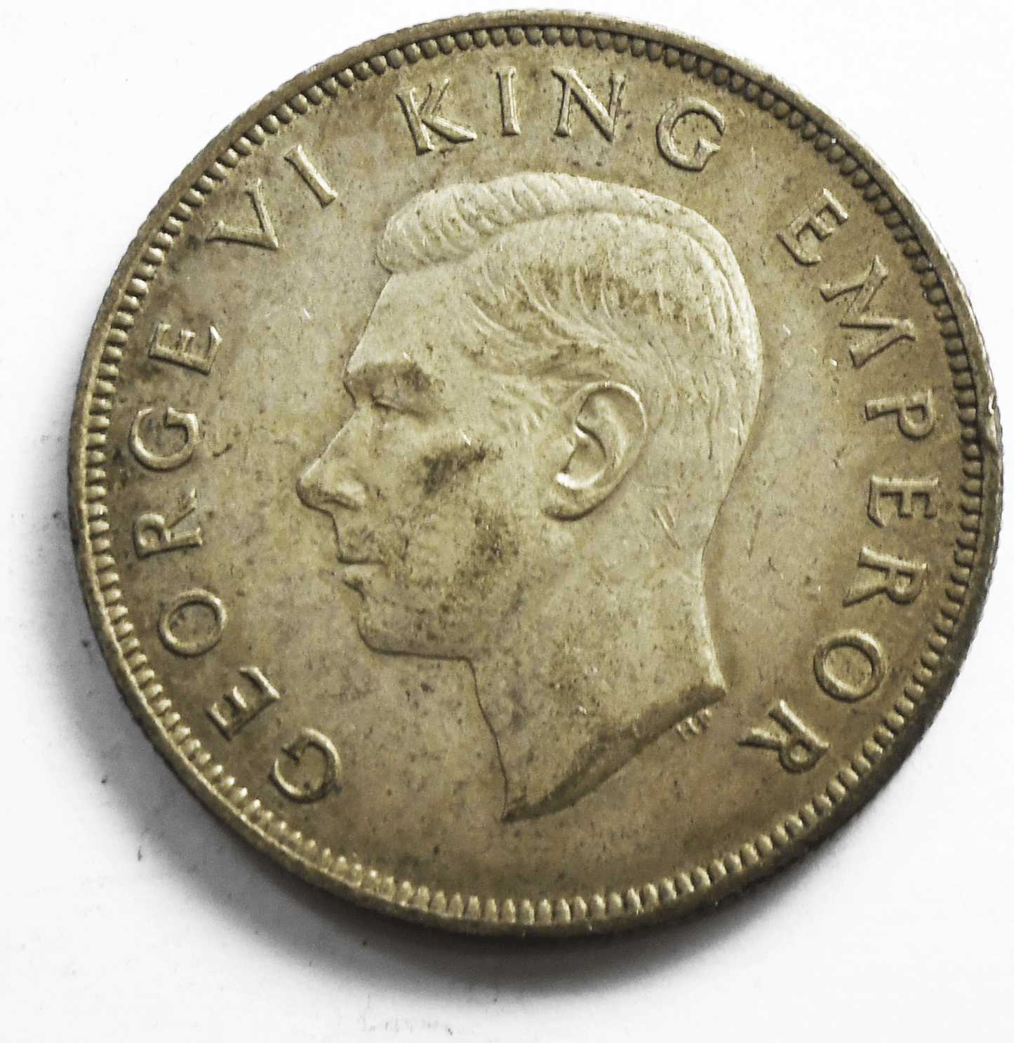 1941 New Zealand 1/2C Half Crown Silver Coin KM# 11 Low Mintage