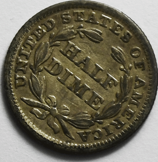 1851 H10c Seated Liberty Silver Half Dime Philadelphia