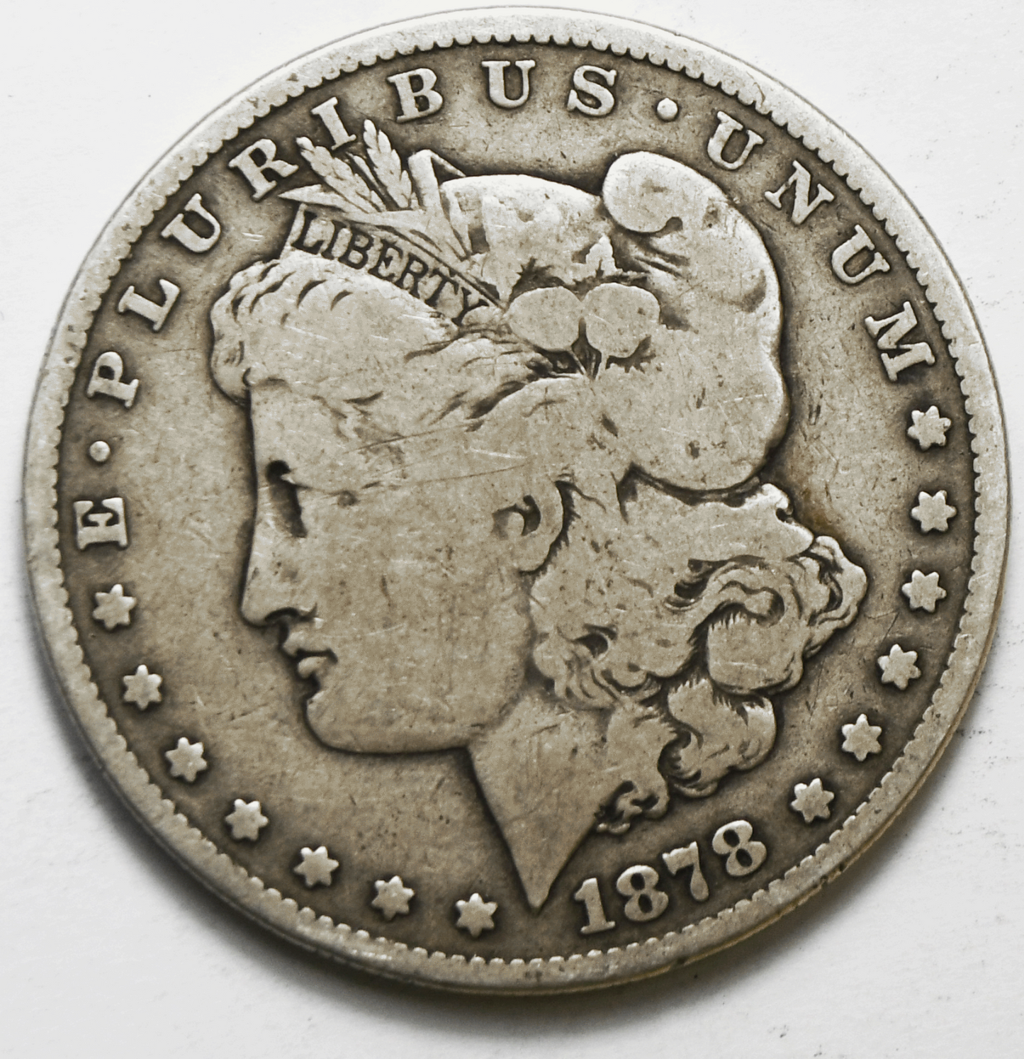 1878 S $1 Morgan Silver One Dollar US Coin San Francisco VAM 57 Long Nock