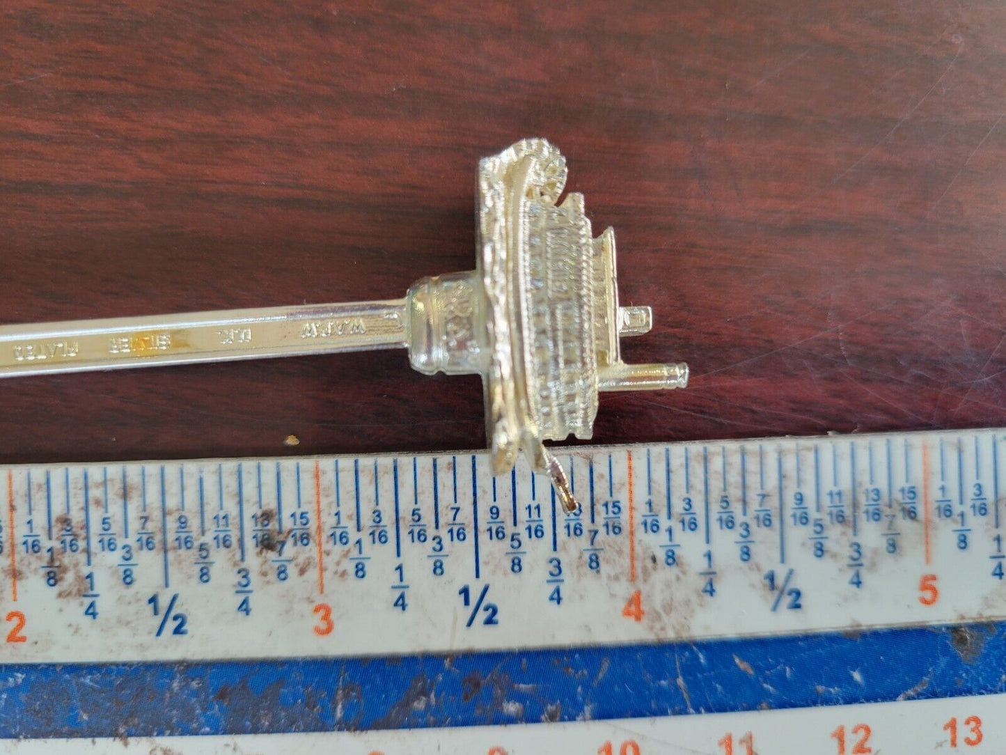 Natchez River Boat Souvenir Silver plate Spoon Orleans 4" Louisiana