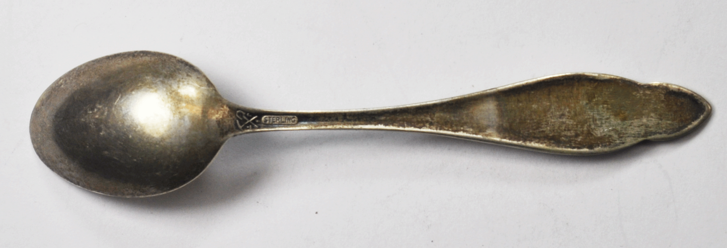 Sterling Silver Joseph Mayer Oregon Souvenir Demitasse Spoon 4-1/4"