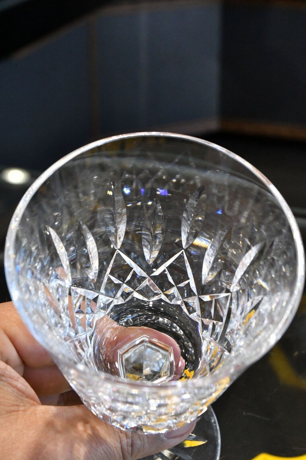 Lismore by Waterford 24% Lead Crystal 5 3/4" White Wine Glass Ireland