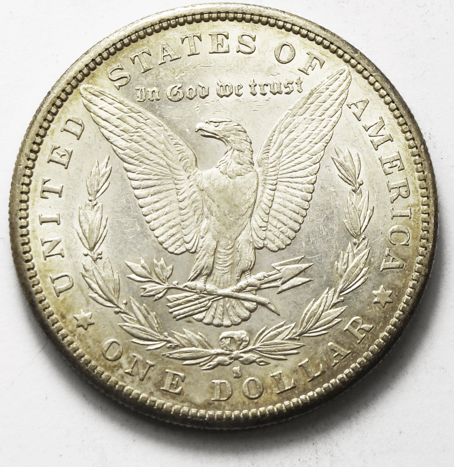 1887 S $1 Morgan Silver One Dollar San Francisco AU