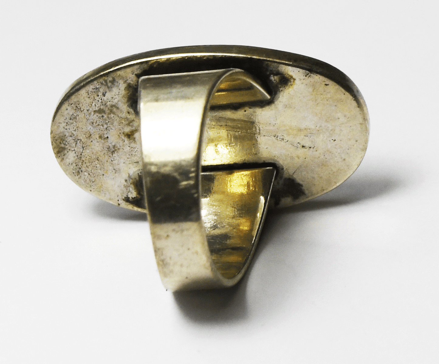 Sterling Silver Carolyn Pollack Turquoise Spiny Oyster Ring 29mm Size 7