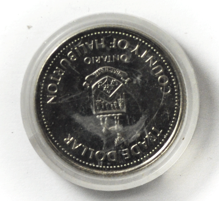 1983 Canada $1 Trade Token Haliburton Ontario Thomas Chandler