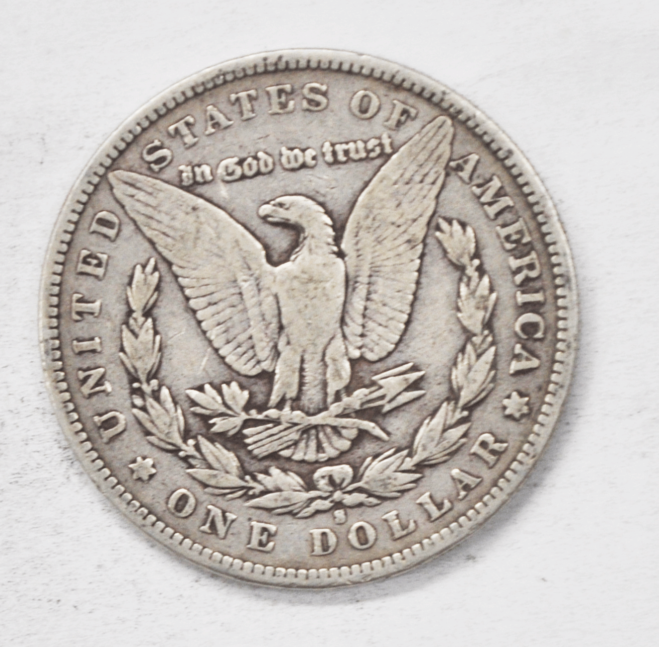 1896 S $1 Morgan Silver One Dollar US Coin San Francisco
