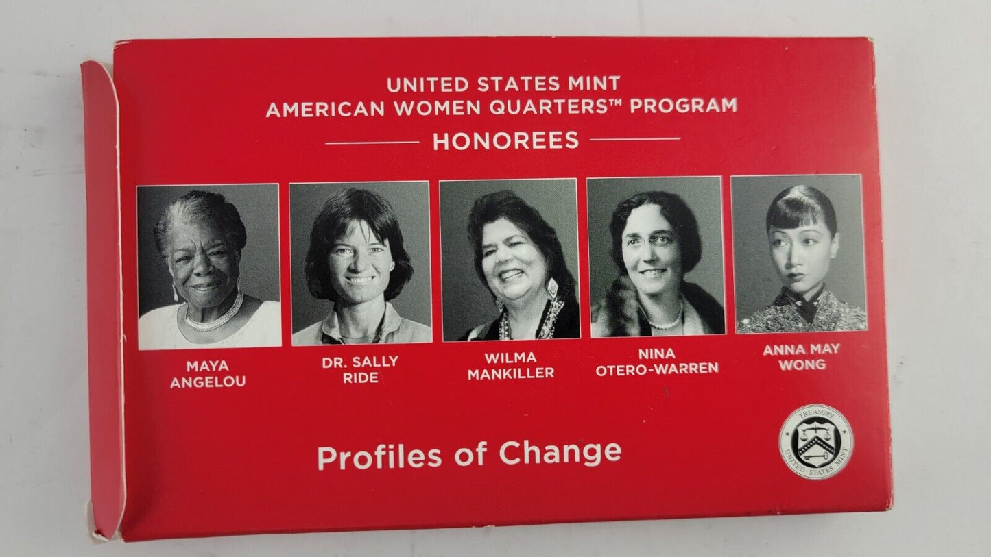 2022 S American Women Quarter 99.9% Silver Proof Set w/ Box & COA 5 Coins