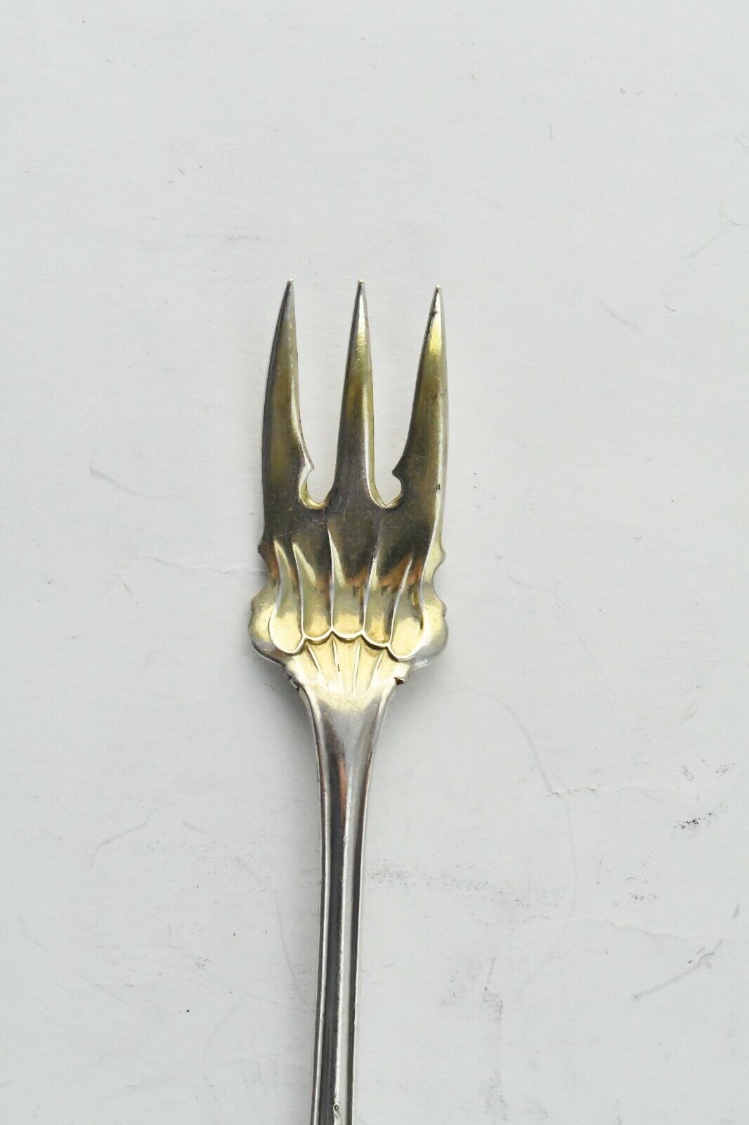 Marcell by International Sterling Silver Gold wash 5 3/8" Cocktail Fork .57 oz.