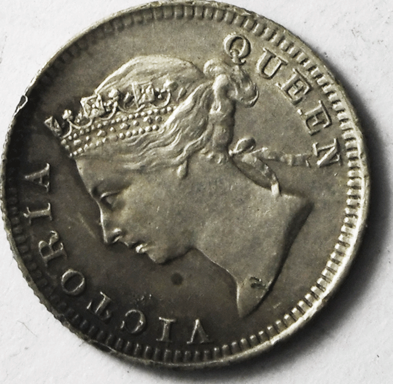 1901 Hong Kong One Cent Copper Coin KM# 4.3