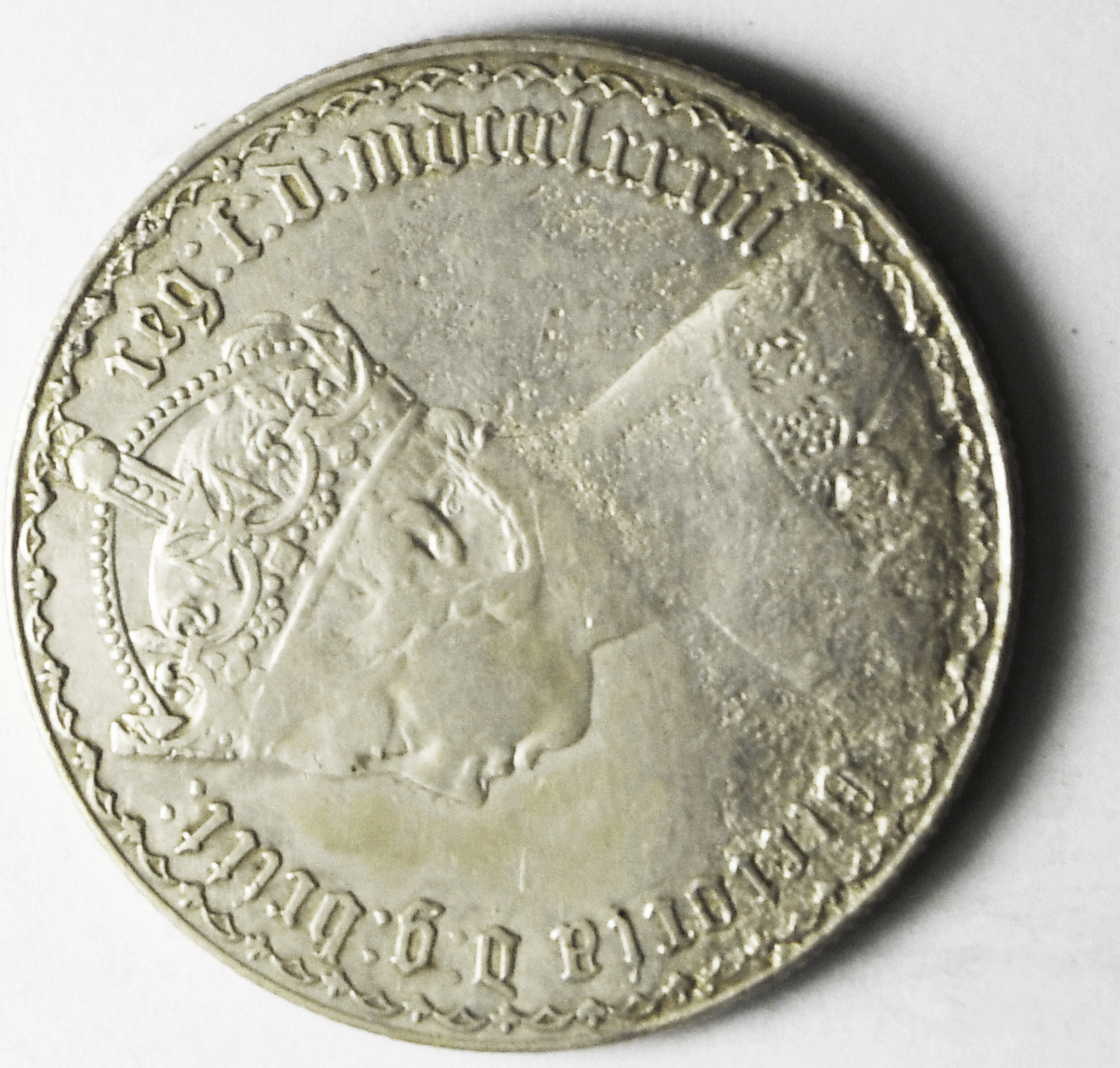 1883 Great Britain Silver One Florin Two Shillings Coin KM# 746.4