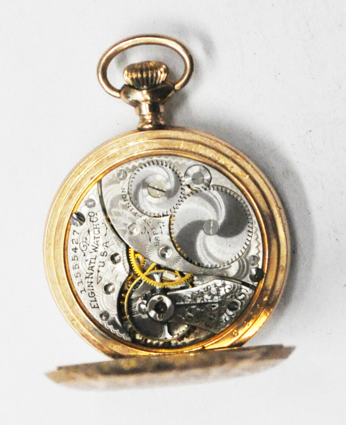 Elgin Size 0 Grade 320 Great Shape Hunters Case 20yr Pocket Watch Not Running