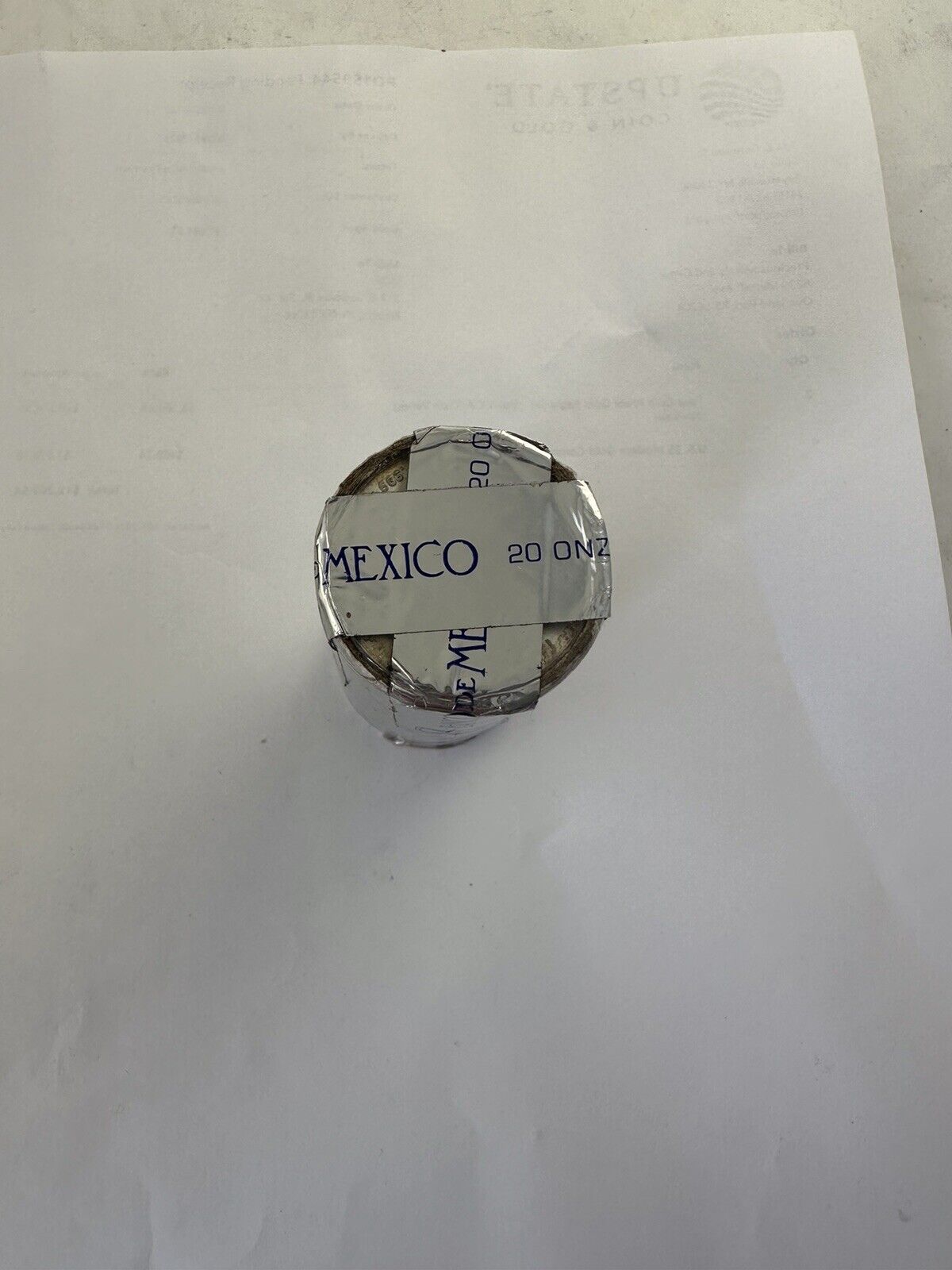 Original Bank Roll of (20) 1986 Mexico 1 oz. .999 Fine Silver Libertad Onzas BU