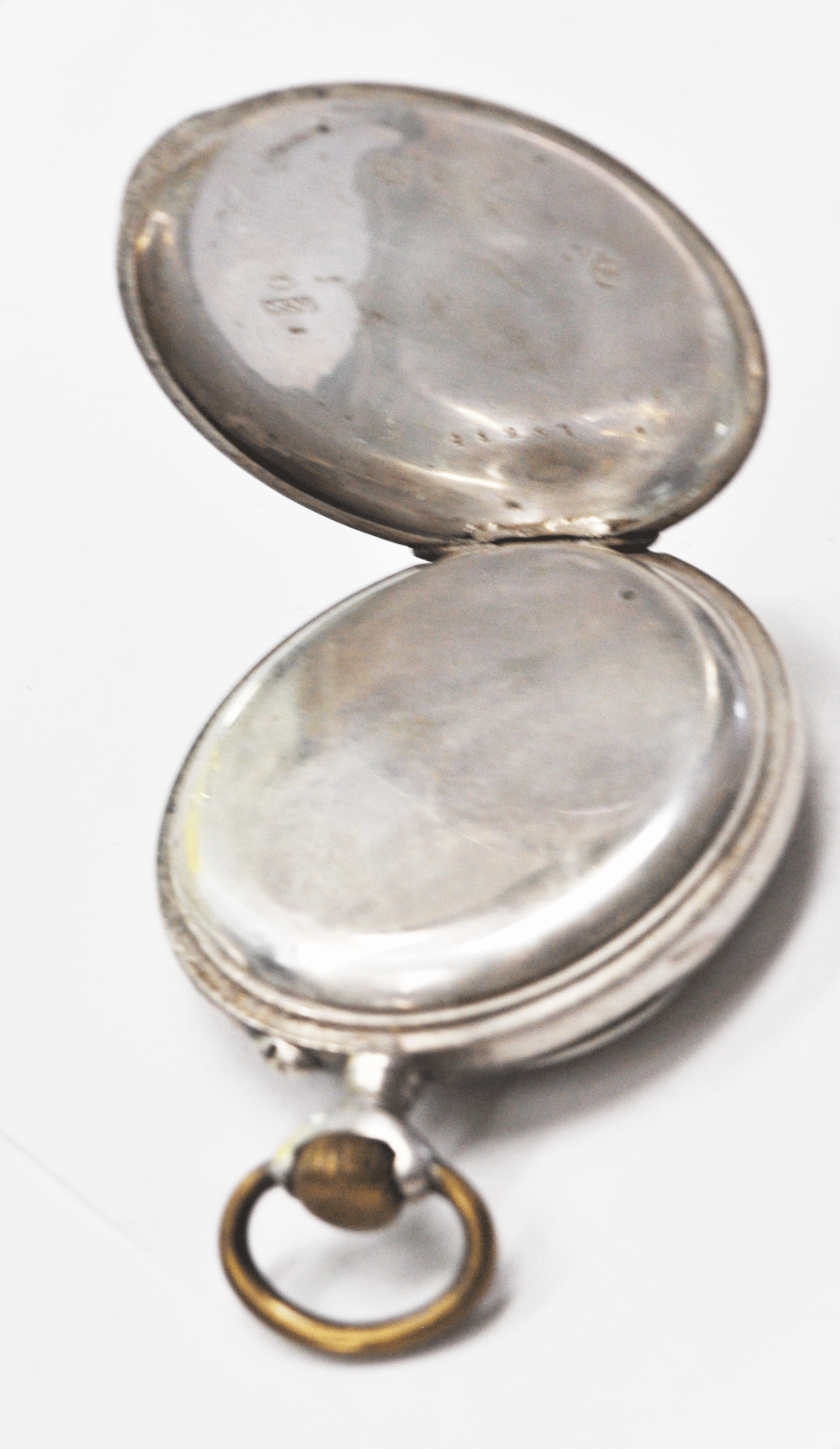 Union Watch Co Size 16 Open Face Swiss Pocket Watch 800 Fine Silver