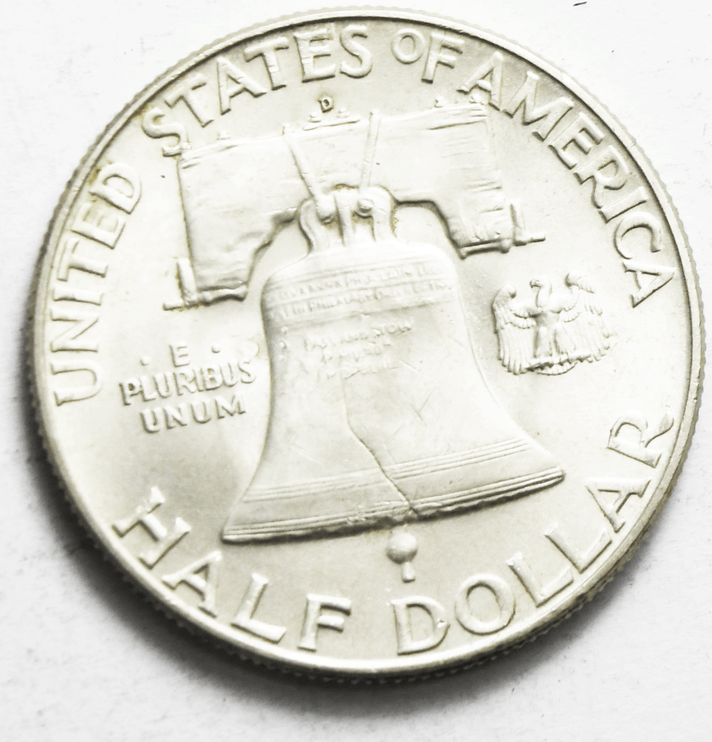 1950 D 50c Franklin Silver Half Dollar Fifty Cents Denver Uncirculated Full Bell