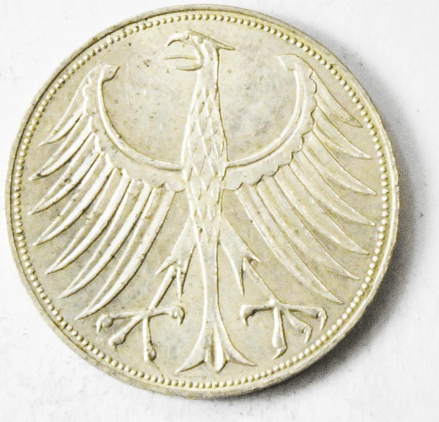 1970 D Germany Federal Republic 5 Five Mark Silver Coin KM# 112.1