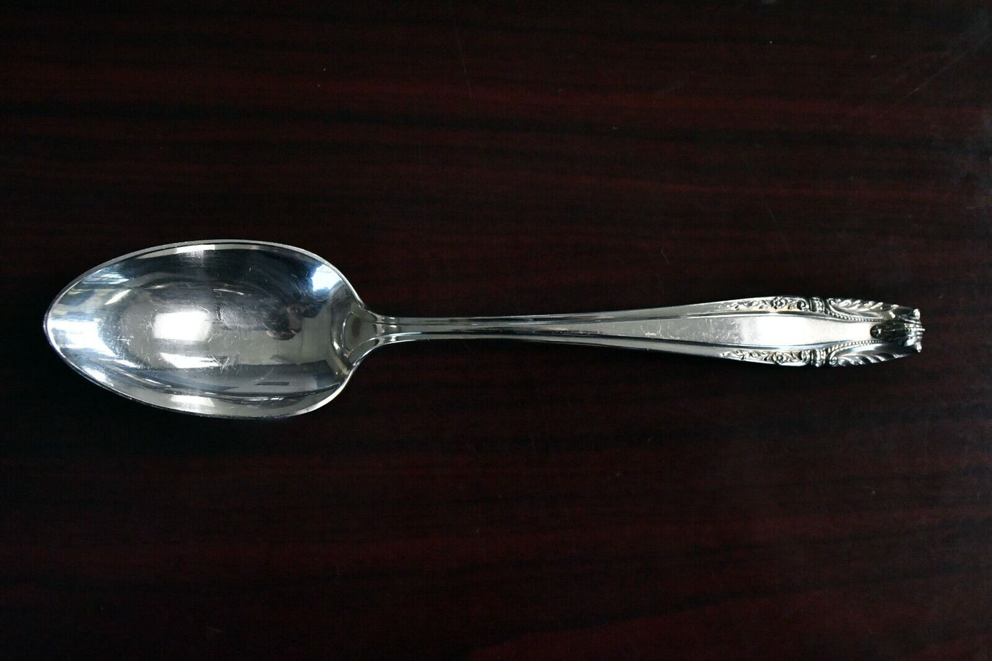 Stradivari by Wallace Sterling Silver Solid 8 3/8" Vegetable Spoon Server 2.3 oz