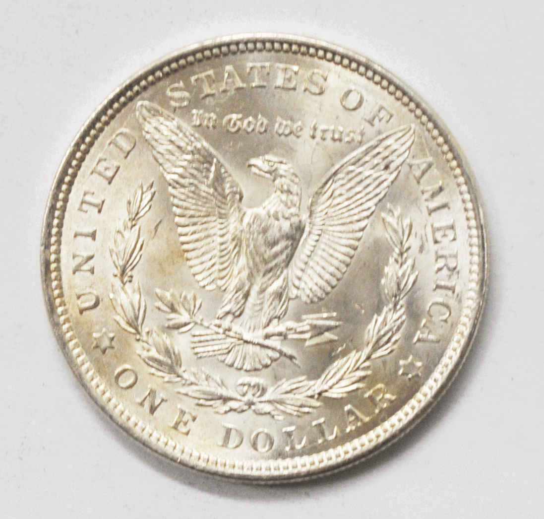 1921 $1 Morgan Silver One Dollar US Coin Philadelphia VAM 3H2 Gouge AU