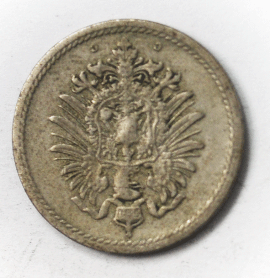 1875 C Germany Empire 5 Five Pfennig Copper Nickel Coin KM# 3