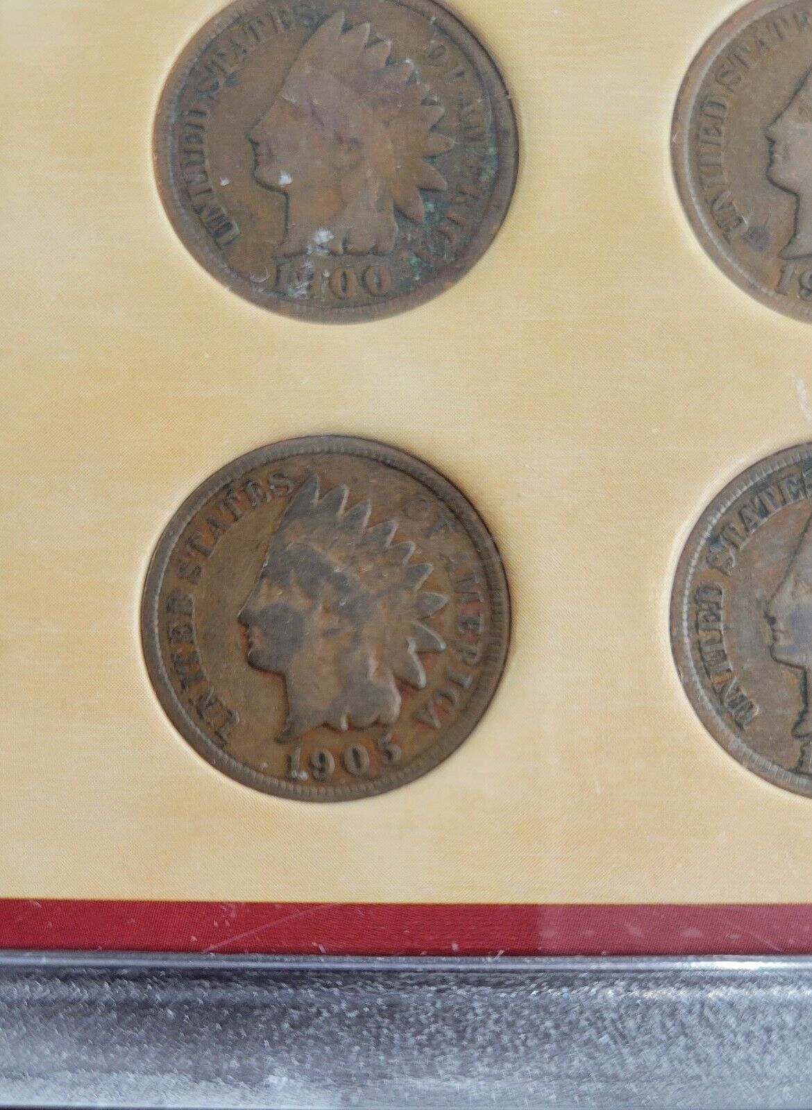 Indian Head Penny Collection - Coins of the American Frontier 1900, 06, 05, 04