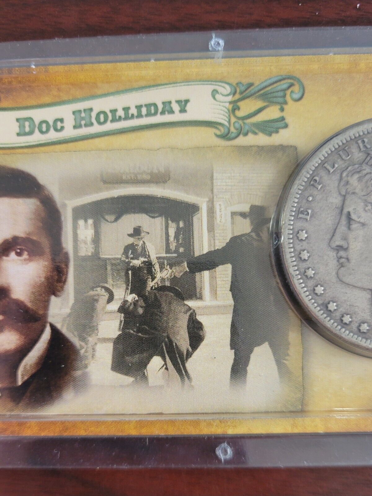 1883 P Morgan Silver Dollar in Littleton holder Doc Holiday O.K. Corral