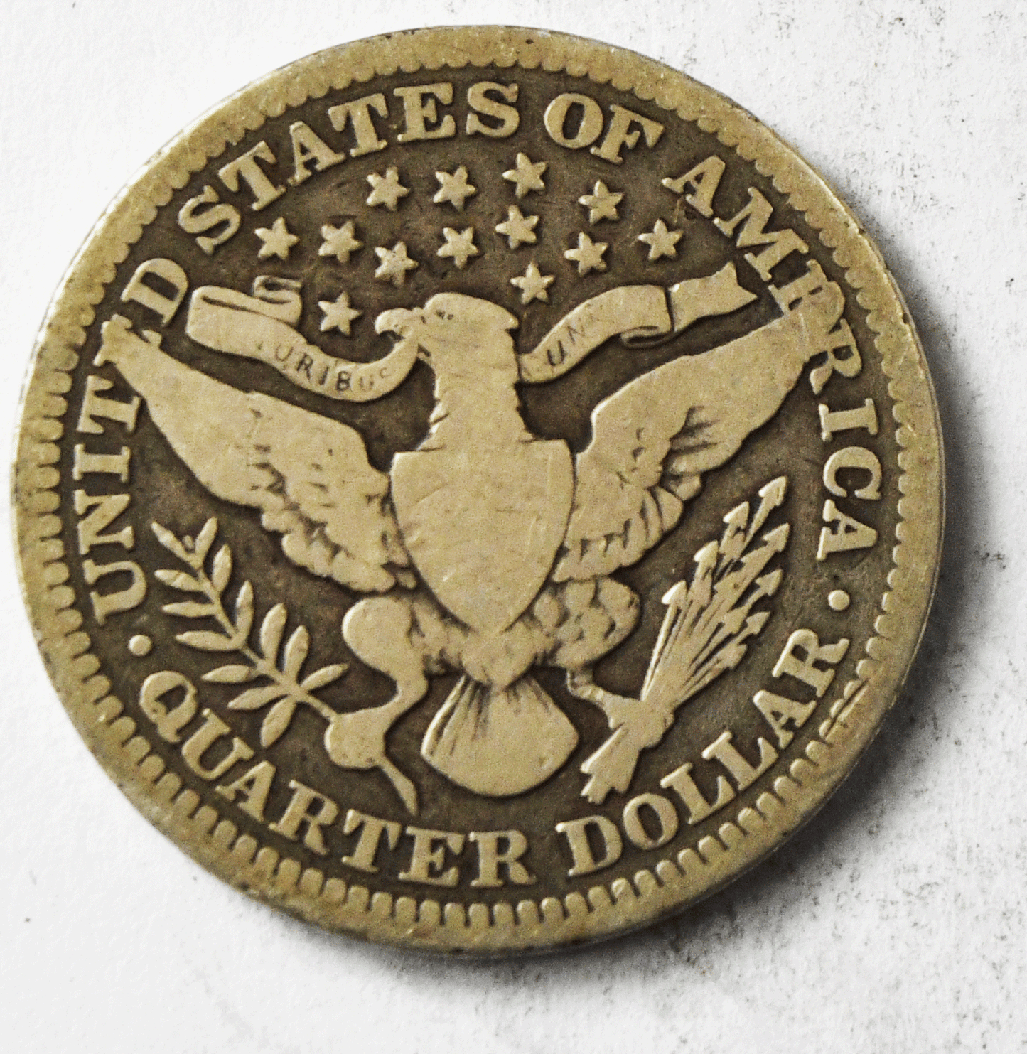 1907 25c Barber Silver Quarter Dollar Twenty Five Cents Philadelphia