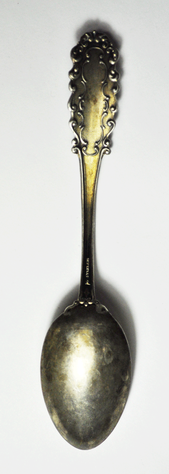 Sterling Silver Mechanics Saint Bernard Enamel Teaspoon Dec 31 1904 5-3/4"