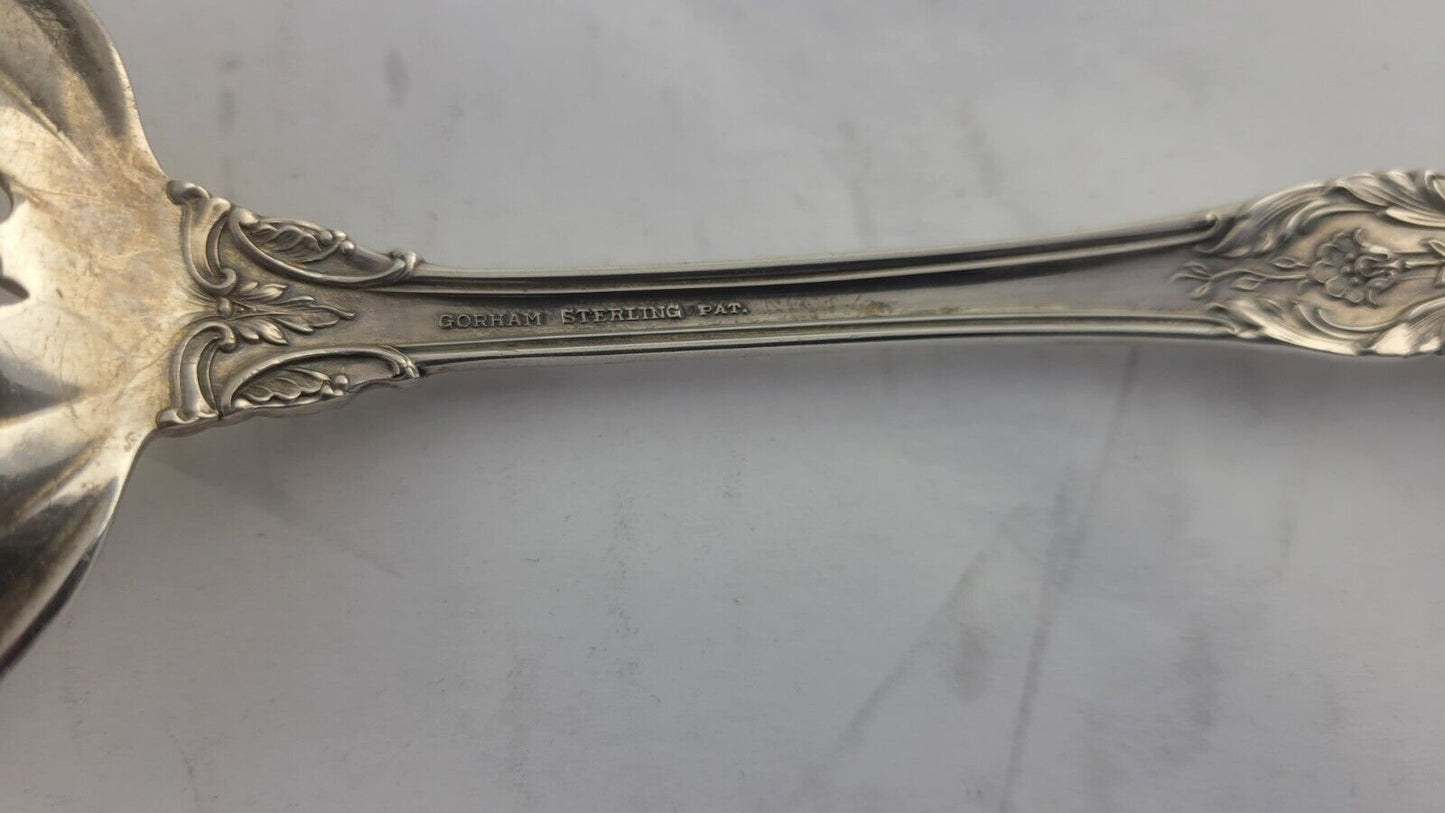 King Edward by Gorham 8 3/4" Sterling Silver Solid Salad Serving Fork 3.6oz.