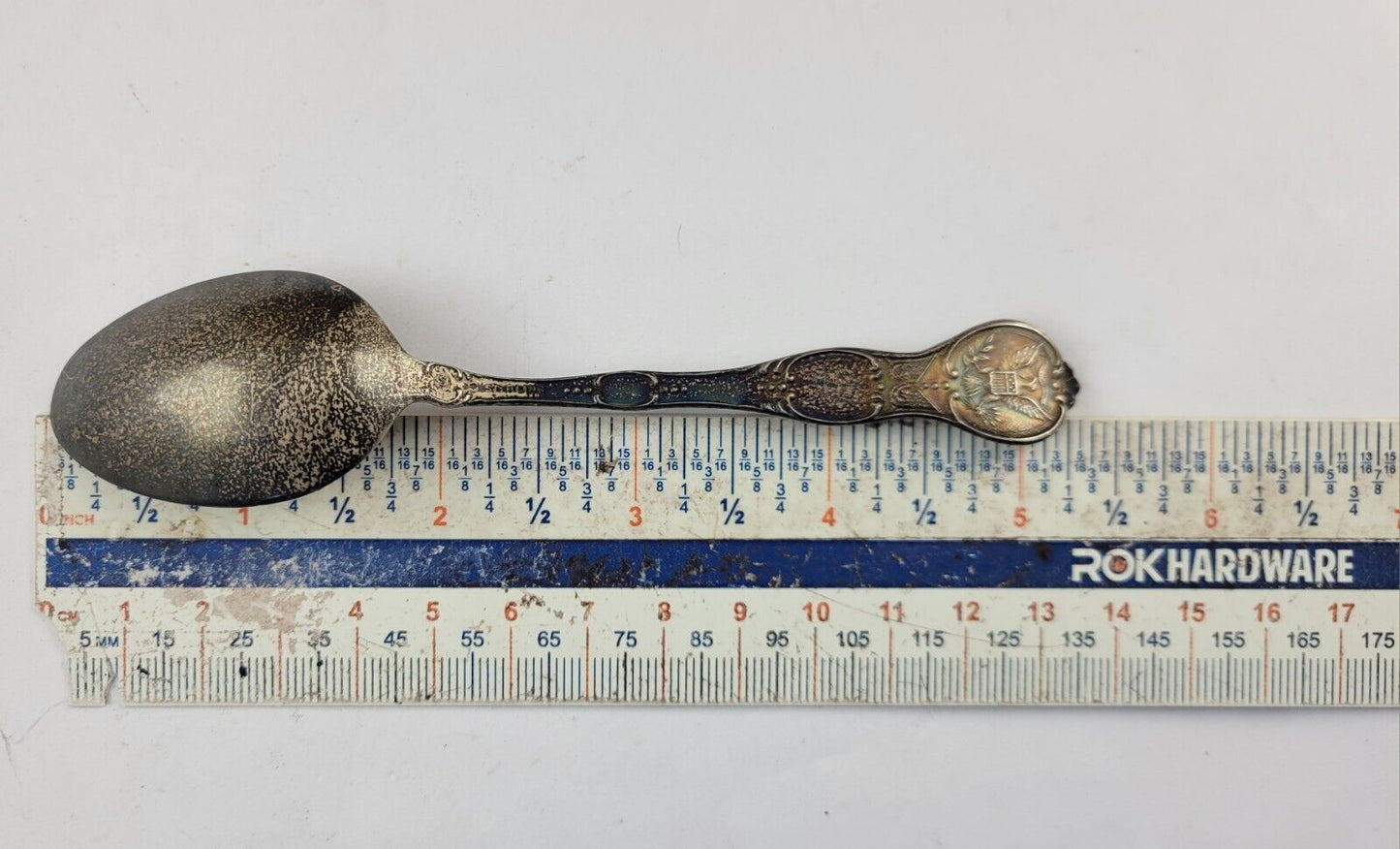 Sterling Silver Topeka Kansas 5 1/4" Souvenir Spoon Made By Shepard .58oz.