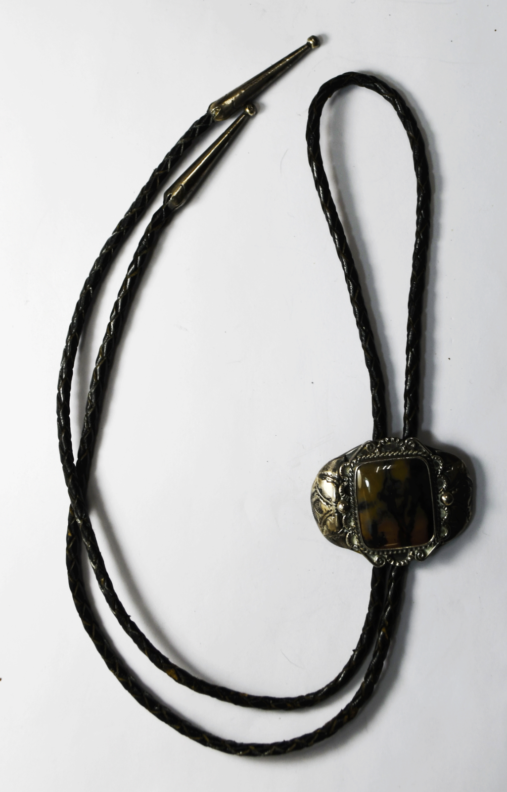 900 Fine Silver 50x40mm Mookaite Bolo Tie 19"
