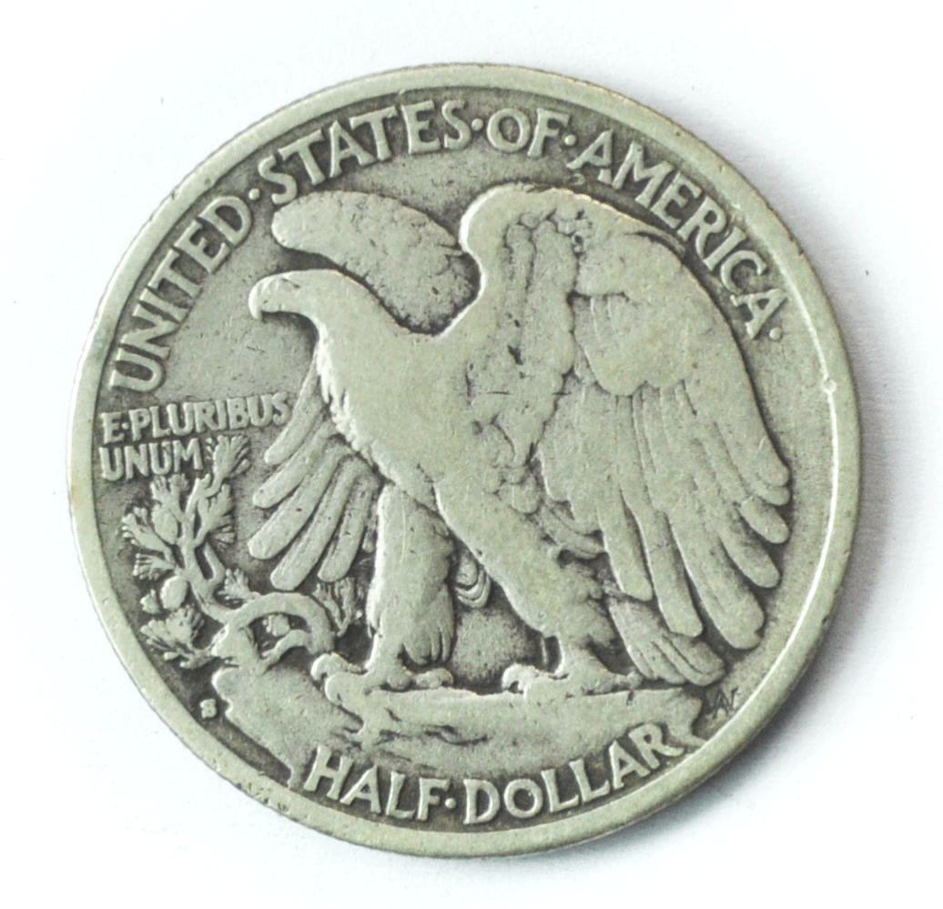 1929 S 50c Walking Liberty Silver Half Dollar Fifty Cents San Francisco