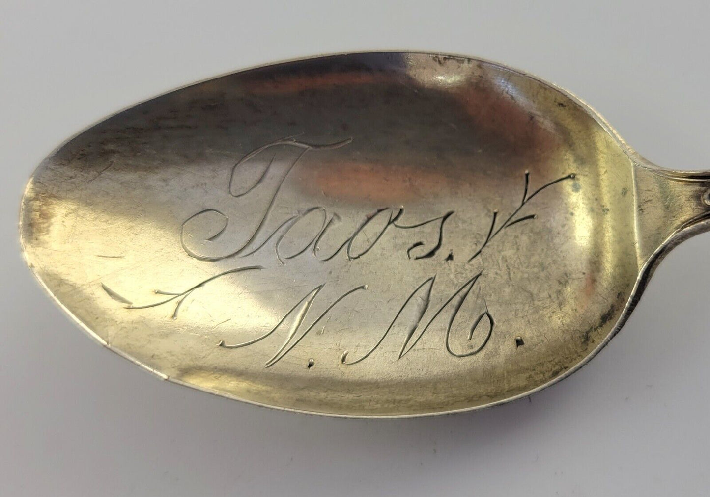 Taos New Mexico 5 1/8" Sterling Silver Souvenir Spoon .43oz. by Manchester