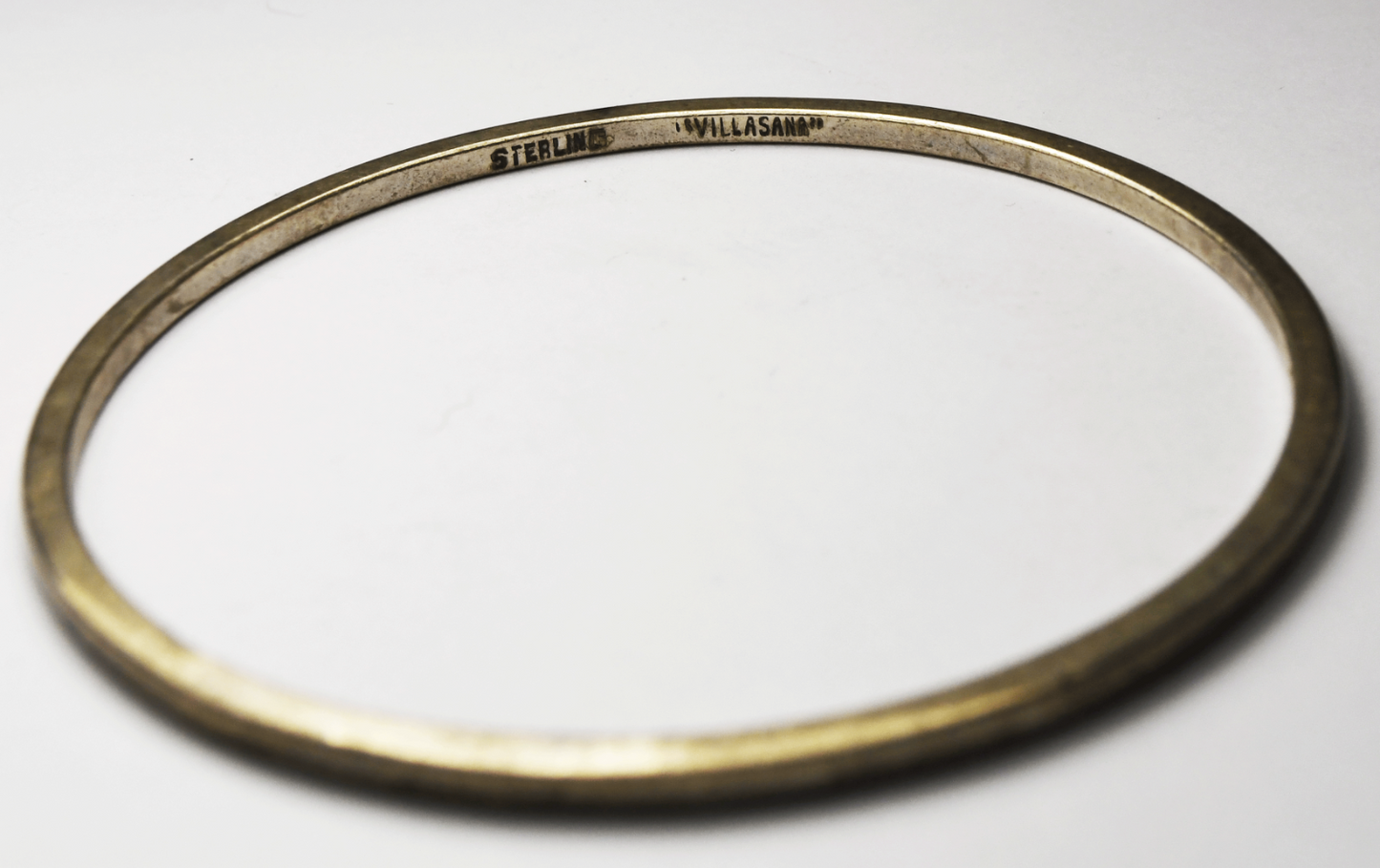 Sterling Villasana Plain Large Bangle Bracelet 2.5mm